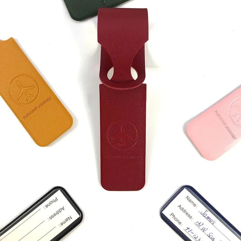PU Leather Luggage Tag – Creative ID Address Holder