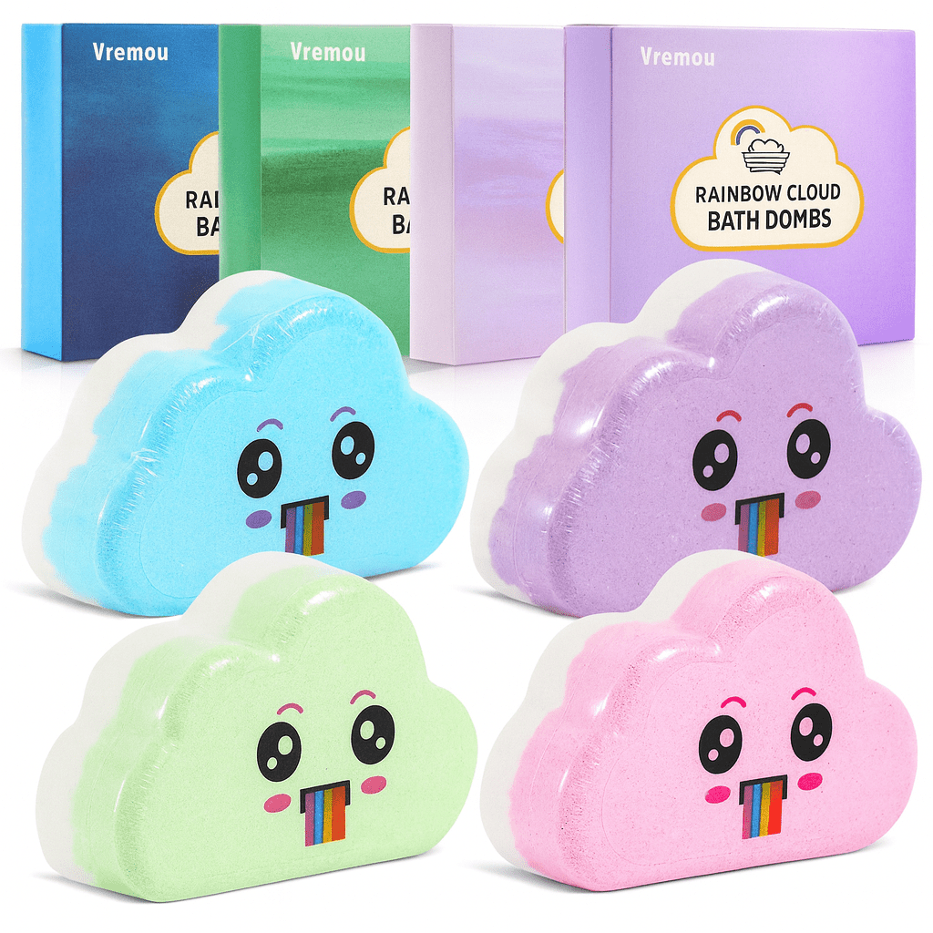 Rainbow Bath Bombs – Handmade Organic Fizzy Bubble Bath