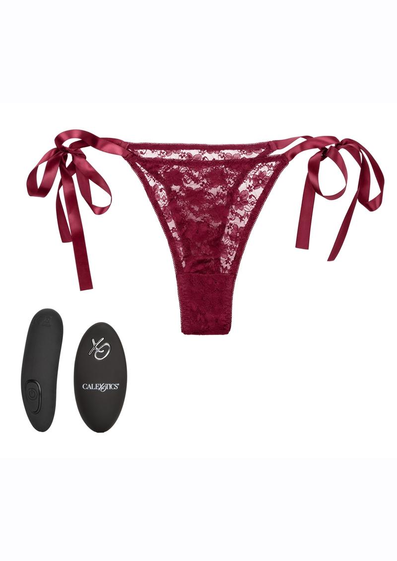 CalExotics Rechargeable Lace Thong Set