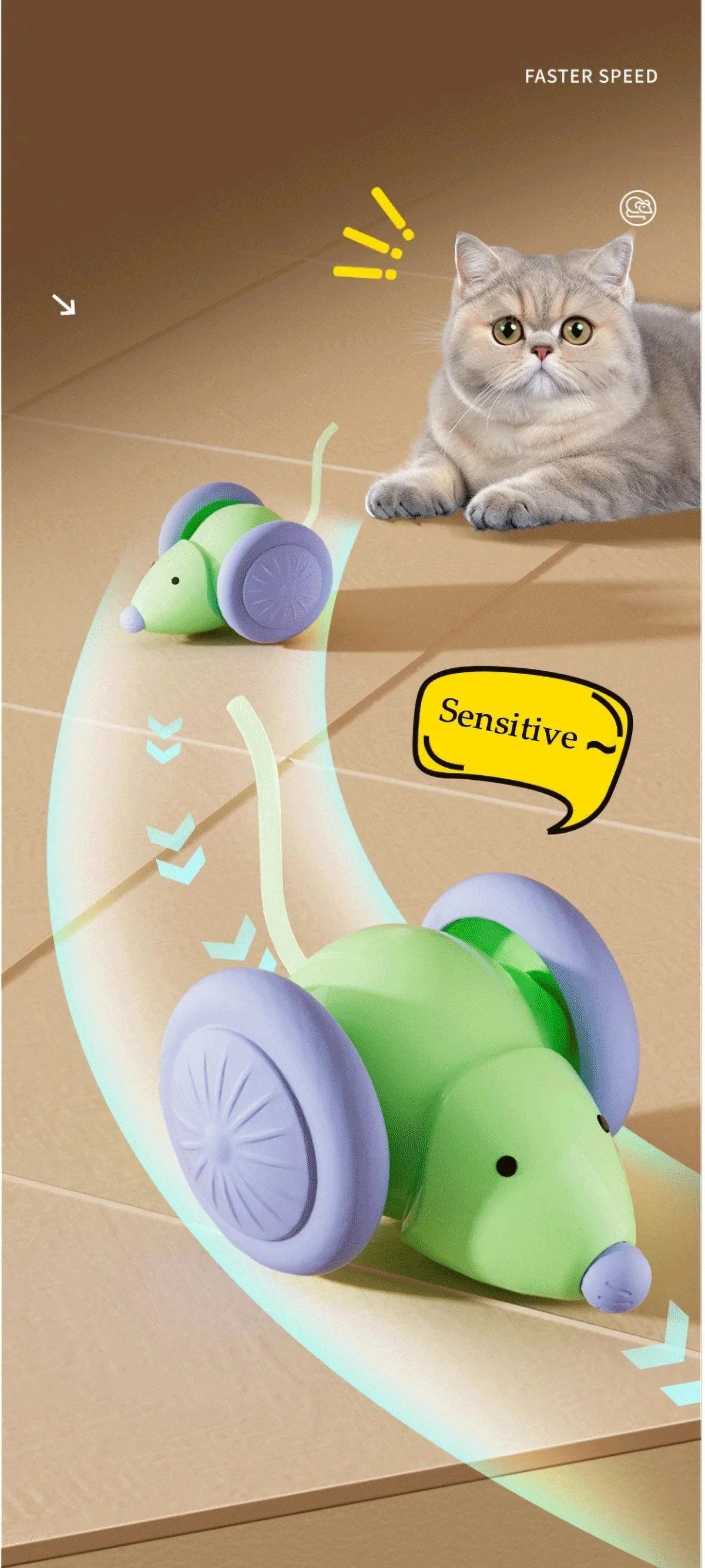 Rechargeable Smart Mouse Cat Toy