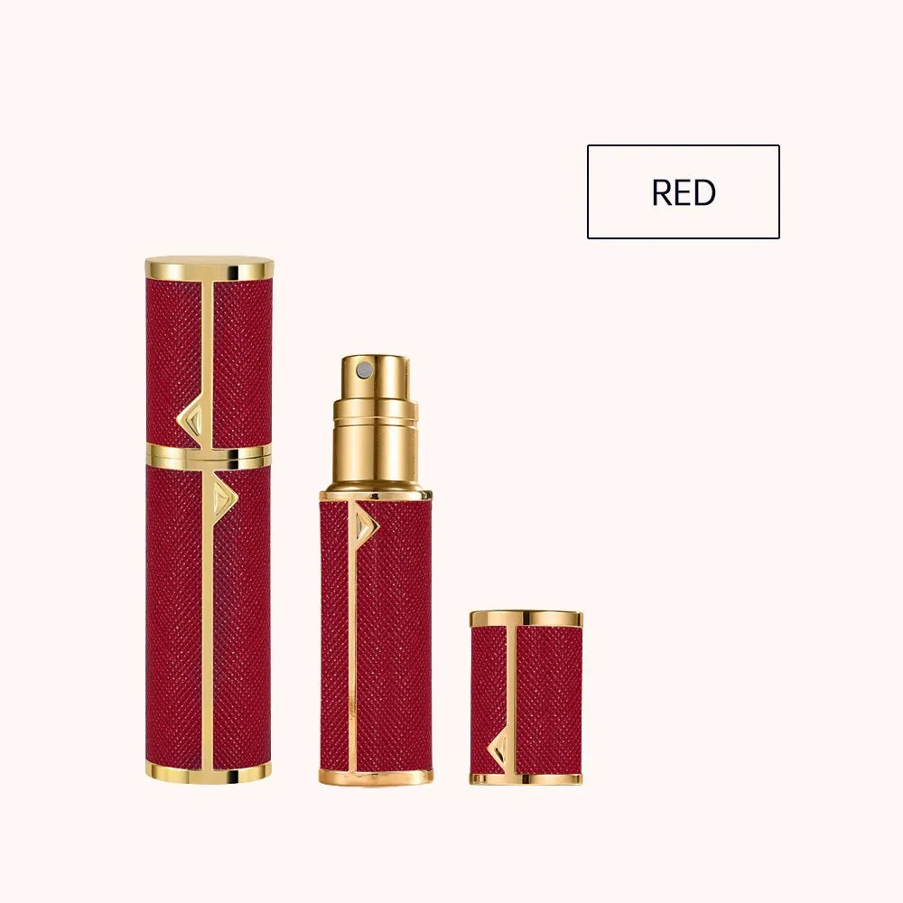 Refillable Perfume Bottle – 5ml Travel Spray Atomizer with PU Leather Case