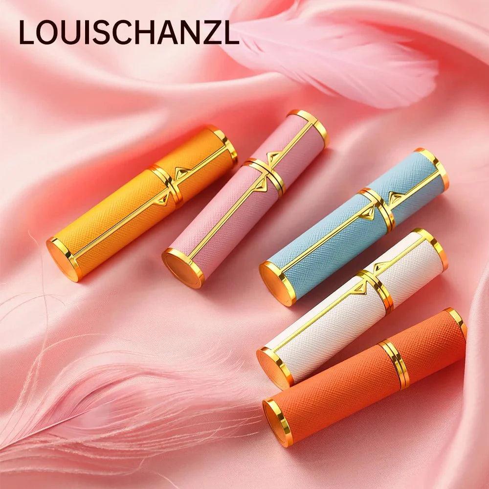 Refillable Perfume Bottle – 5ml Travel Spray Atomizer with PU Leather Case