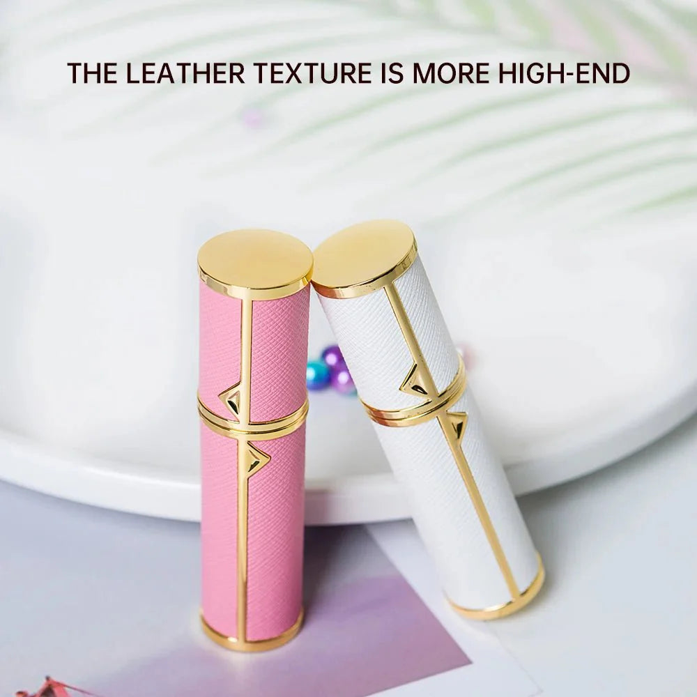 Refillable Perfume Bottle – 5ml Travel Spray Atomizer with PU Leather Case