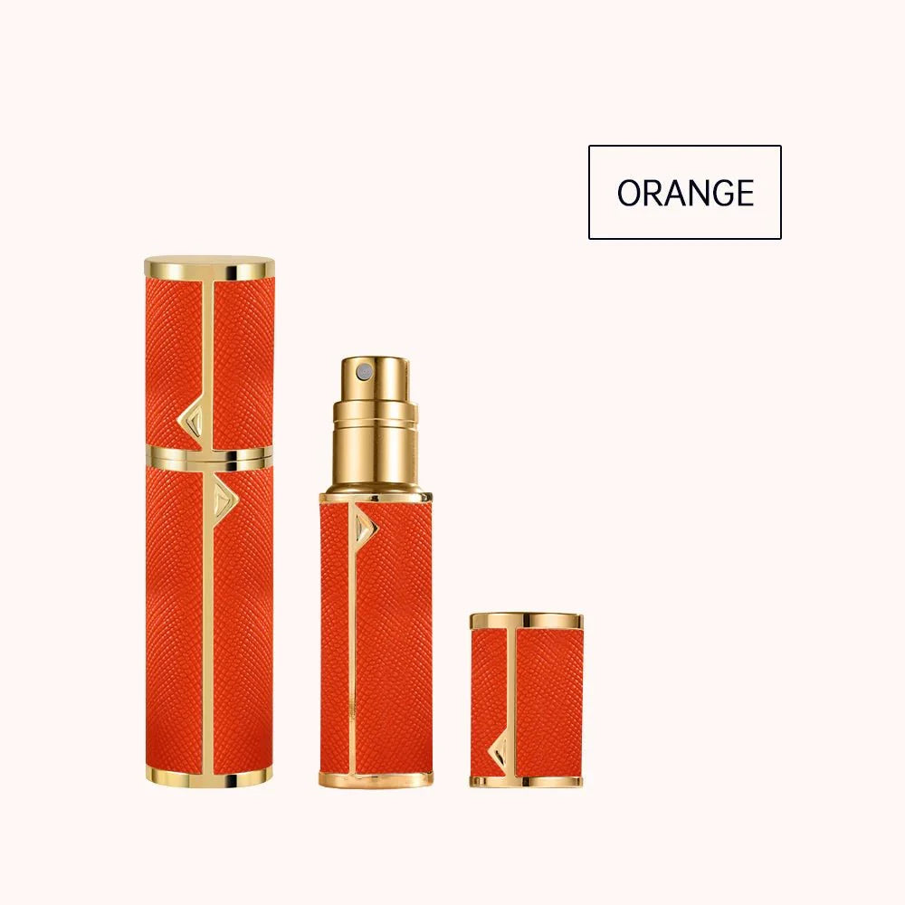 Refillable Perfume Bottle – 5ml Travel Spray Atomizer with PU Leather Case