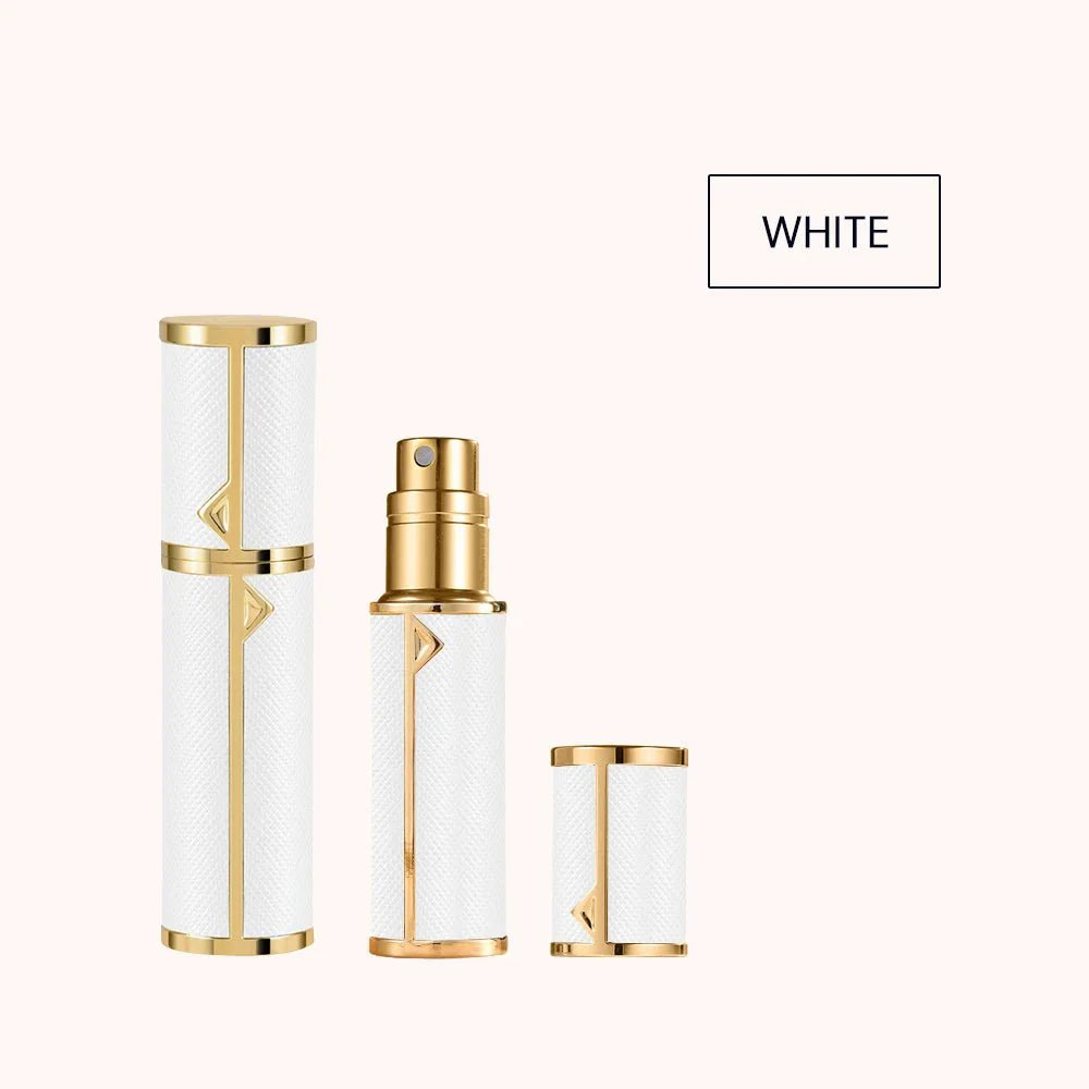 Refillable Perfume Bottle – 5ml Travel Spray Atomizer with PU Leather Case