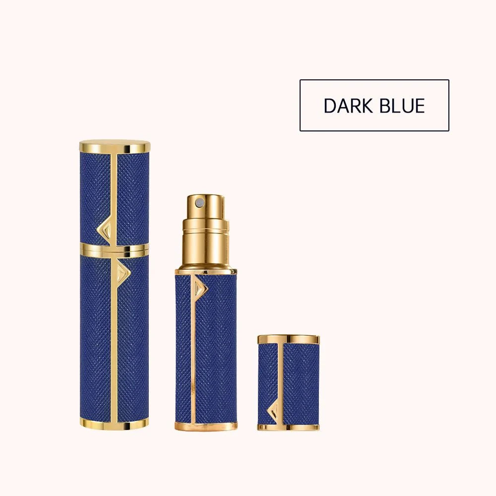 Refillable Perfume Bottle – 5ml Travel Spray Atomizer with PU Leather Case