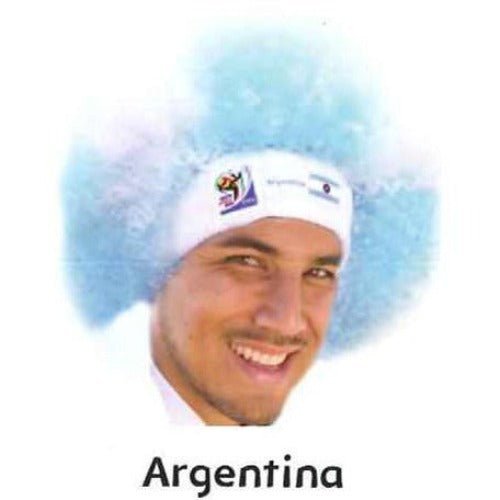 Retro Official Fifa Soccer Afro Wig Hat from 2010 Games