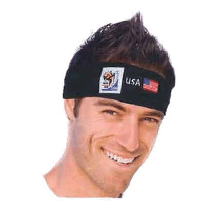 Retro Soccer Fan Headband - 29 Countries 2010 games
