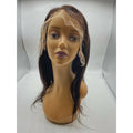 RIO Full Lace Human Hair Wig Straight  Natural Black -16''