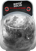 Rock Solid Cock Ring Set 2 Pack Plus Clambowl