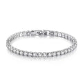 S925 Sterling Silver Tennis Bracelet | Zirconia Chain Jewelry for Women and Men