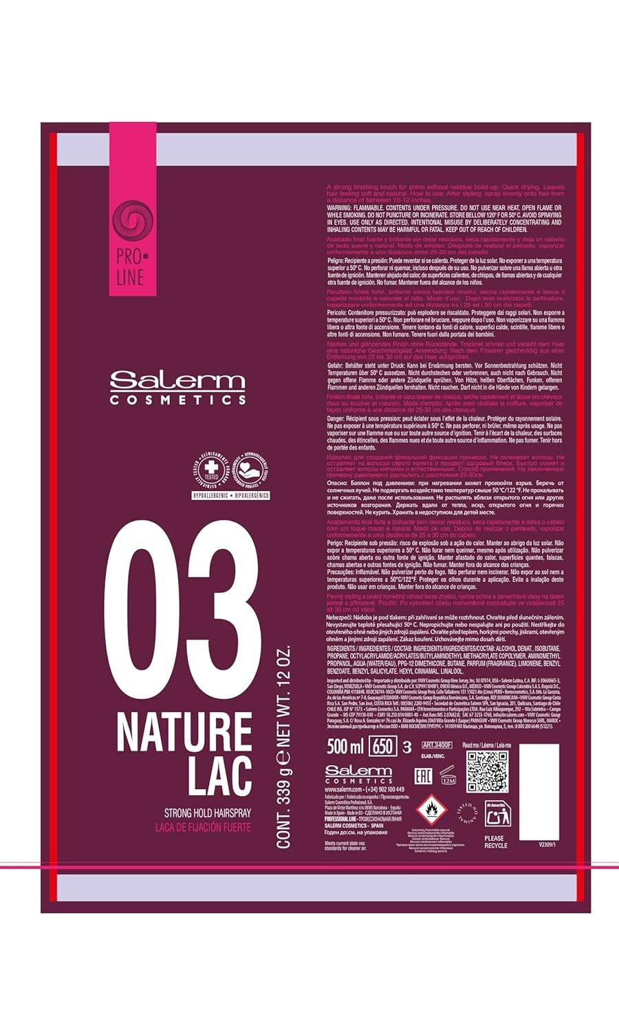 Salerm Definition Nature  Strong Spray - 12 oz