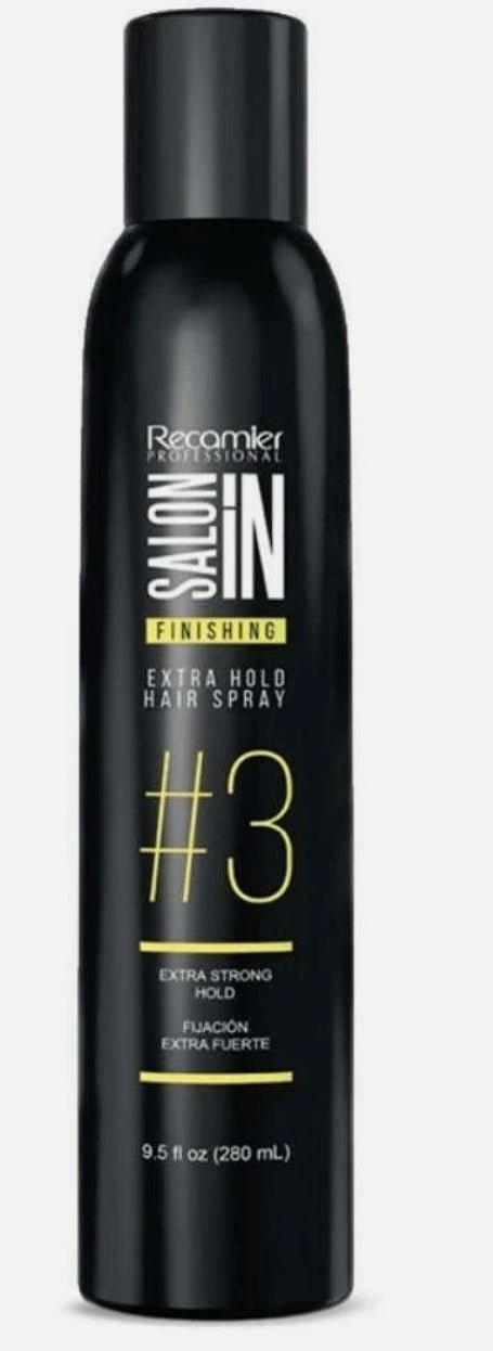 Salon In Recamier Extra Hold Hair Spray – 9.5 Fl Oz | Strong, Long-Lasting Control with Anti-Humidity & Frizz Protection