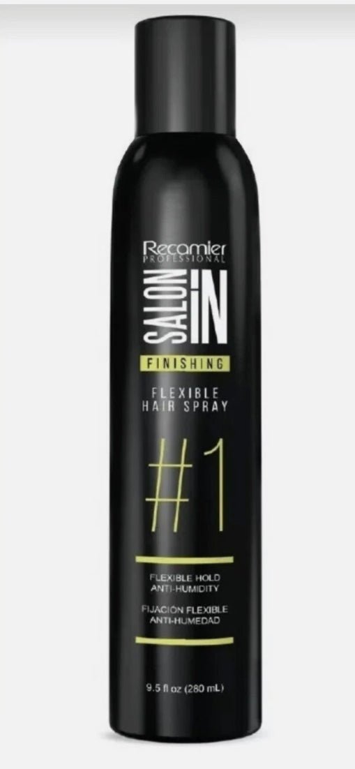Salon In Recamier Flexible Hold Hair Spray – 9.5 Fl Oz | Lightweight, Brushable Finish with Long-Lasting Control