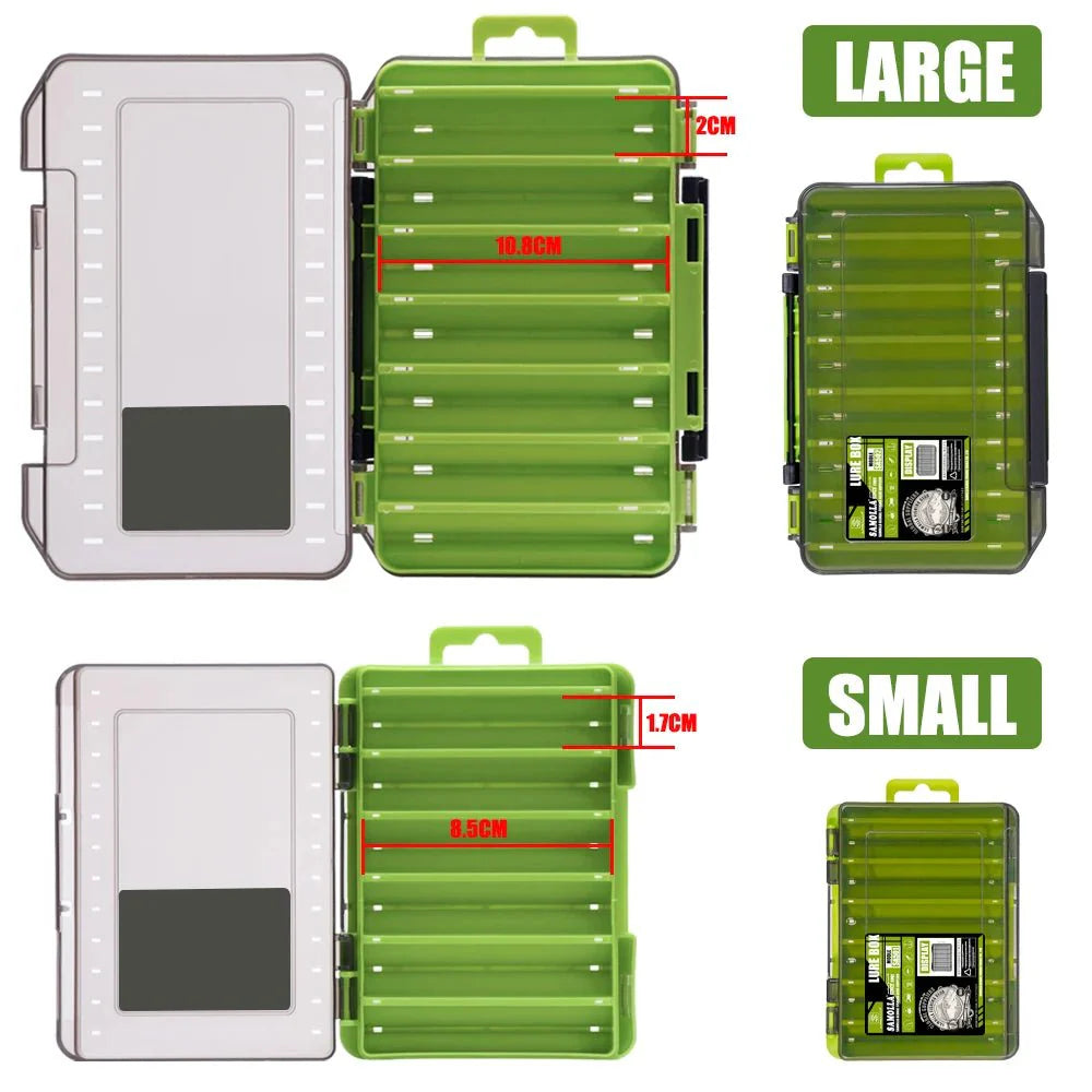Double-Sided Fishing Tackle Box – Lightweight Lure Organizer