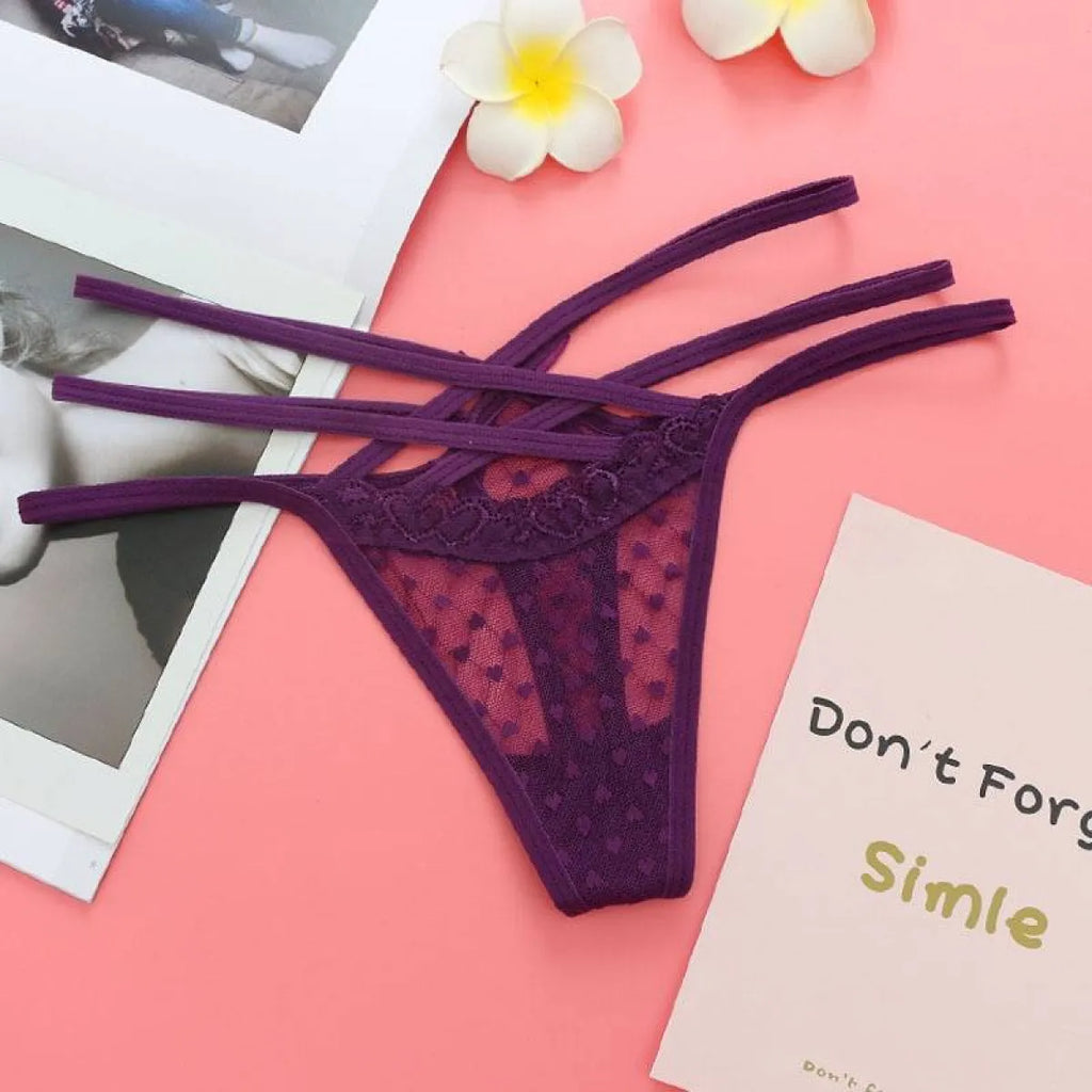 Seamless Elastic Thongs