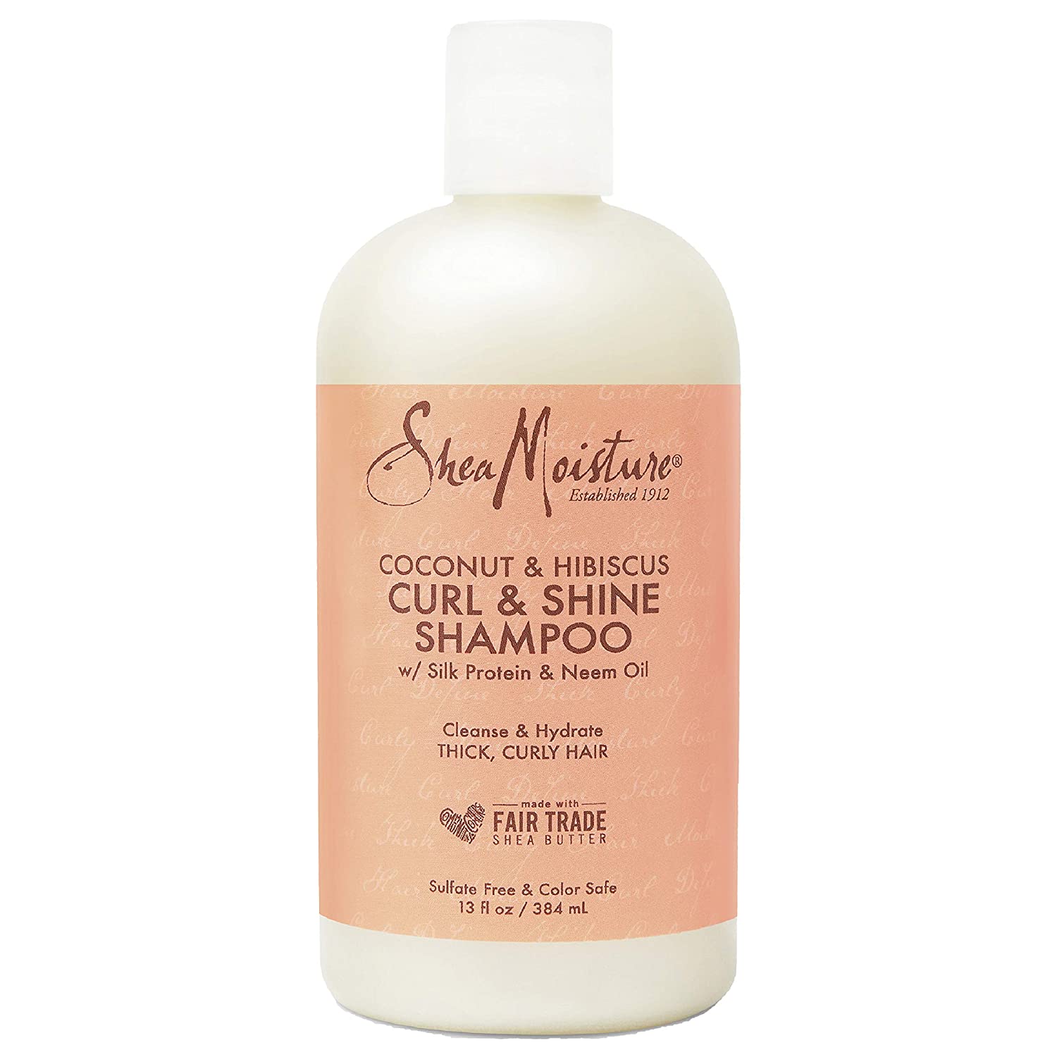 SheaMoisture Curl and Shine Coconut Shampoo for Curly Hair Coconut and Hibiscus
