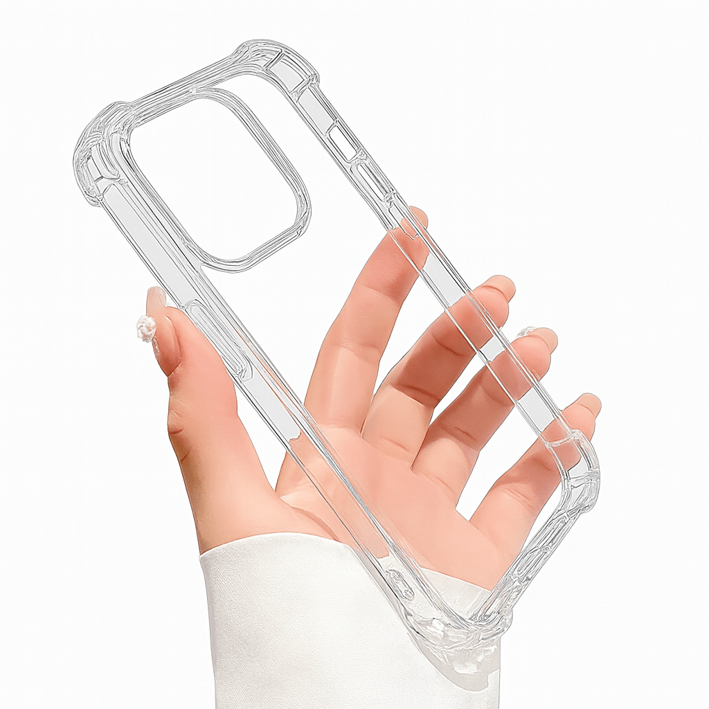 Shockproof Transparent Phone Case – Clear Silicone Bumper Cover