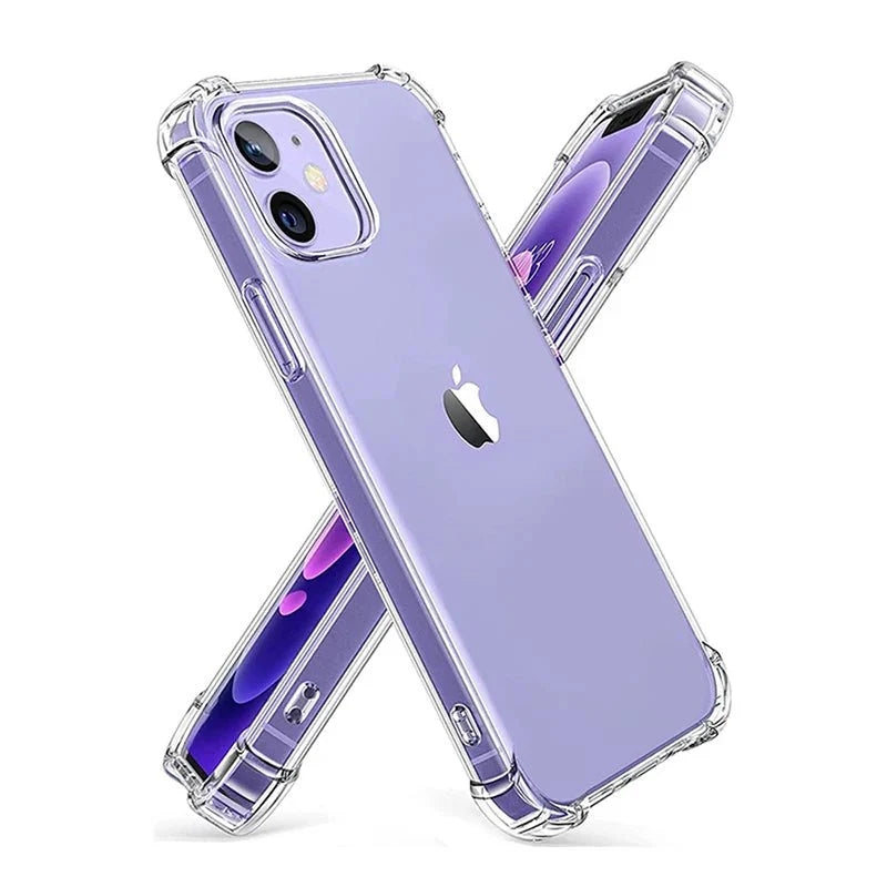 Shockproof Transparent Phone Case – Clear Silicone Bumper Cover