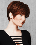 Short Textured Pixie Cut Wig Color R11S+ Glazed Mocha - Hairdo Wigs 5 Length Boy Cut Tapered Layers Bangs TRU2LIFE Heat Friendly Synthetic