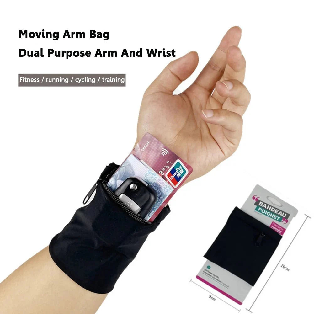 Wrist Arm Bag – Lightweight Nylon Running and Cycling Strap