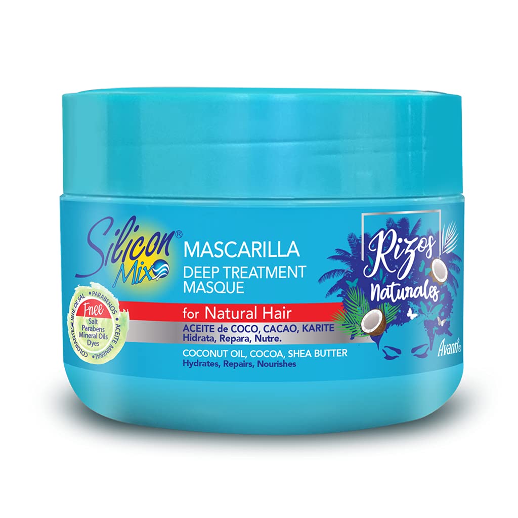 Silicon Mix Rizos Natural Hair Mask for Natural Wavy and Curly Hair  - Intensive Moisturising Hair Mask
