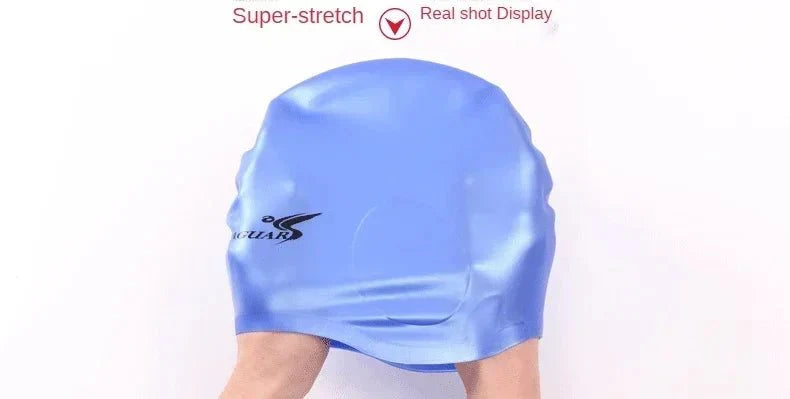 Silicone Swimming Cap with Ear Protection – Waterproof, Comfortable Fit