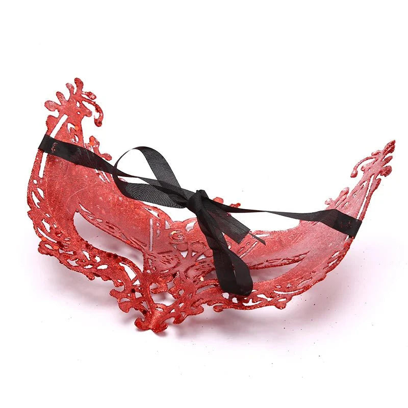 Silver and Black Venetian Masquerade Eye Mask
