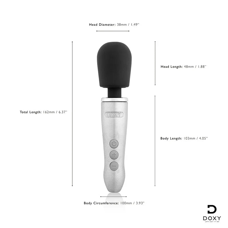 Doxy Go Compact Wand Massager | Deep Rumbly Power for Travel