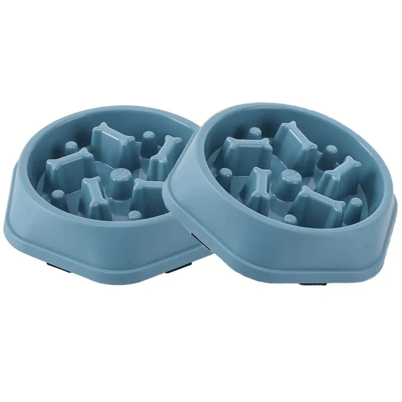 Slow Feeder Dog Bowl | Anti-Choking Puzzle Food Dish for Small and Medium Dogs