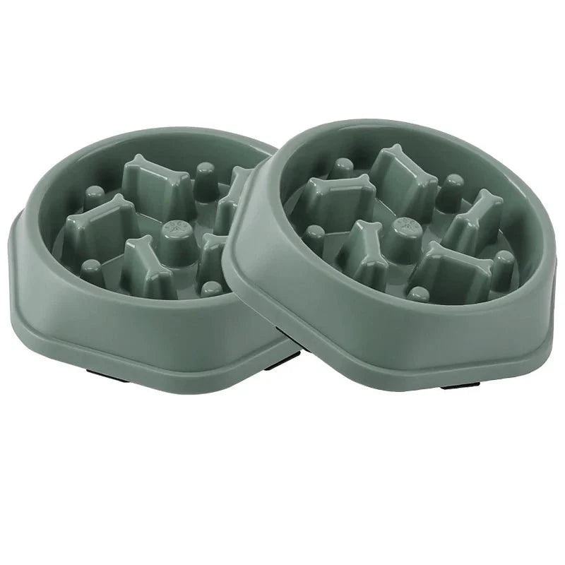 Slow Feeder Dog Bowl | Anti-Choking Puzzle Food Dish for Small and Medium Dogs
