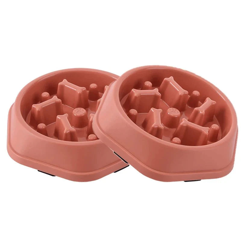 Slow Feeder Dog Bowl | Anti-Choking Puzzle Food Dish for Small and Medium Dogs