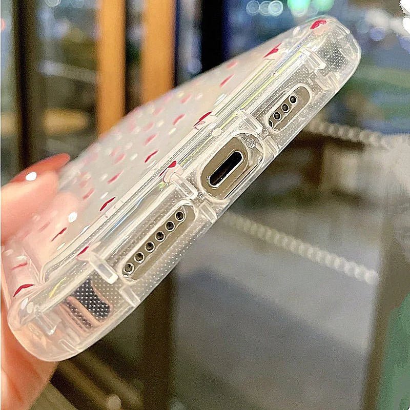 Small Flower Stars Soft TPU Phone Case – Transparent Airbag Protective Cover