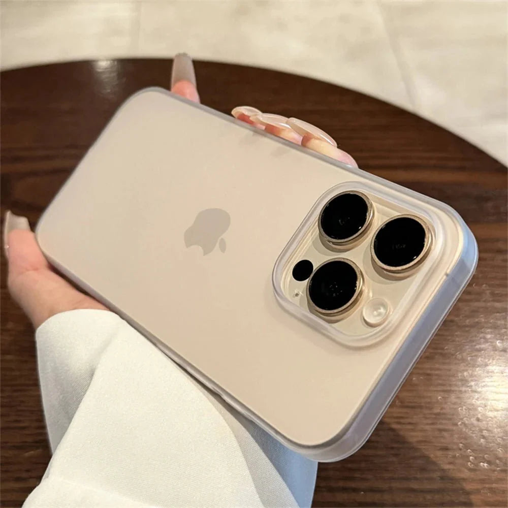 Soft Matte Candy Transparent Phone Case – Shockproof Silicone Bumper Cover
