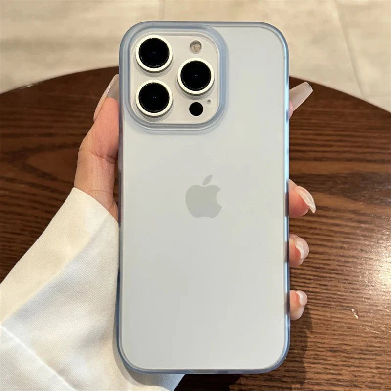 Soft Matte Candy Transparent Phone Case – Shockproof Silicone Bumper Cover