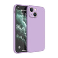 Square Liquid Silicone Phone Case – Full Coverage Shockproof Camera Protective Cover