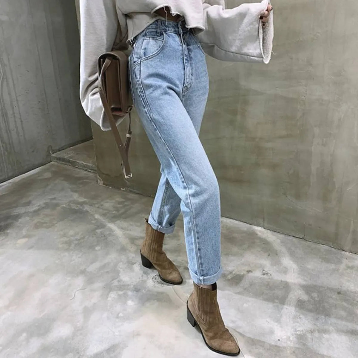 Straight Loose Denim Jeans