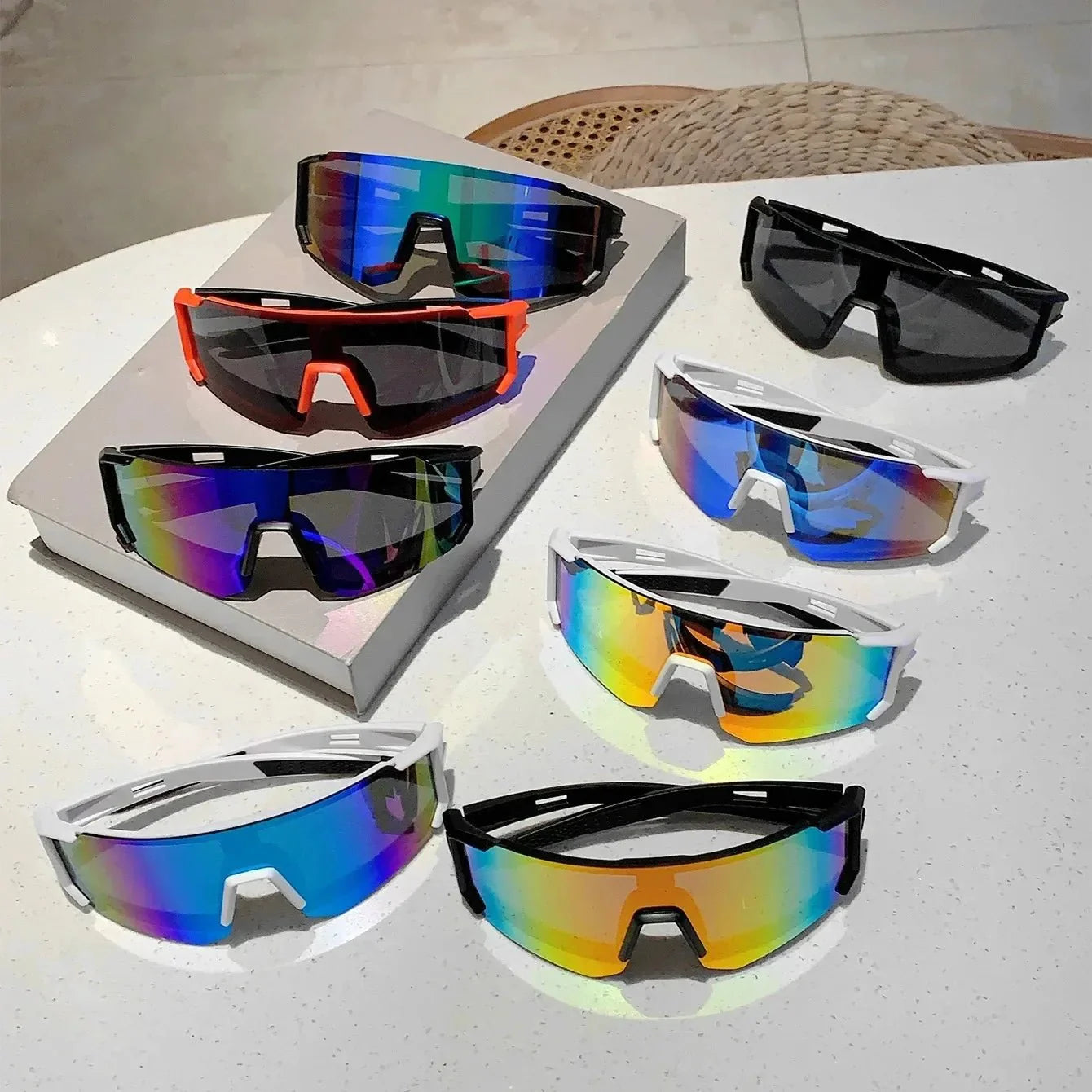 Outdoor Sport Goggle Sunglasses | Vintage Square Shades with UV Protection