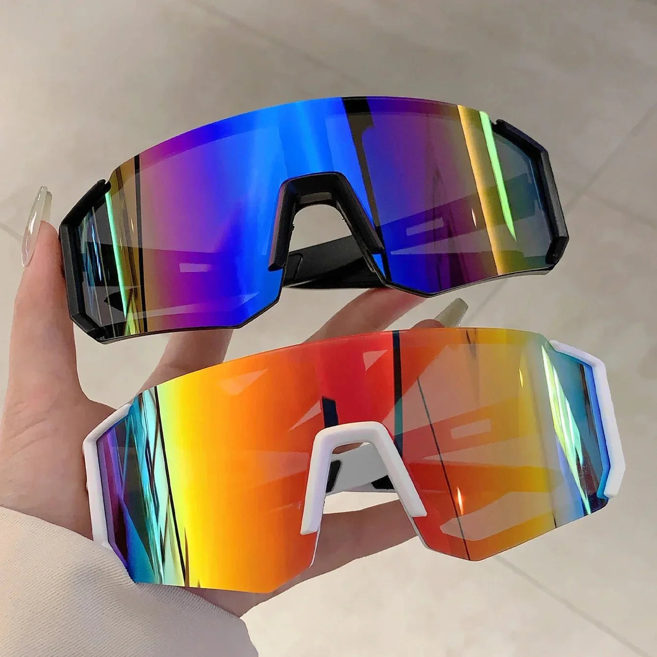 Outdoor Sport Goggle Sunglasses | Vintage Square Shades with UV Protection