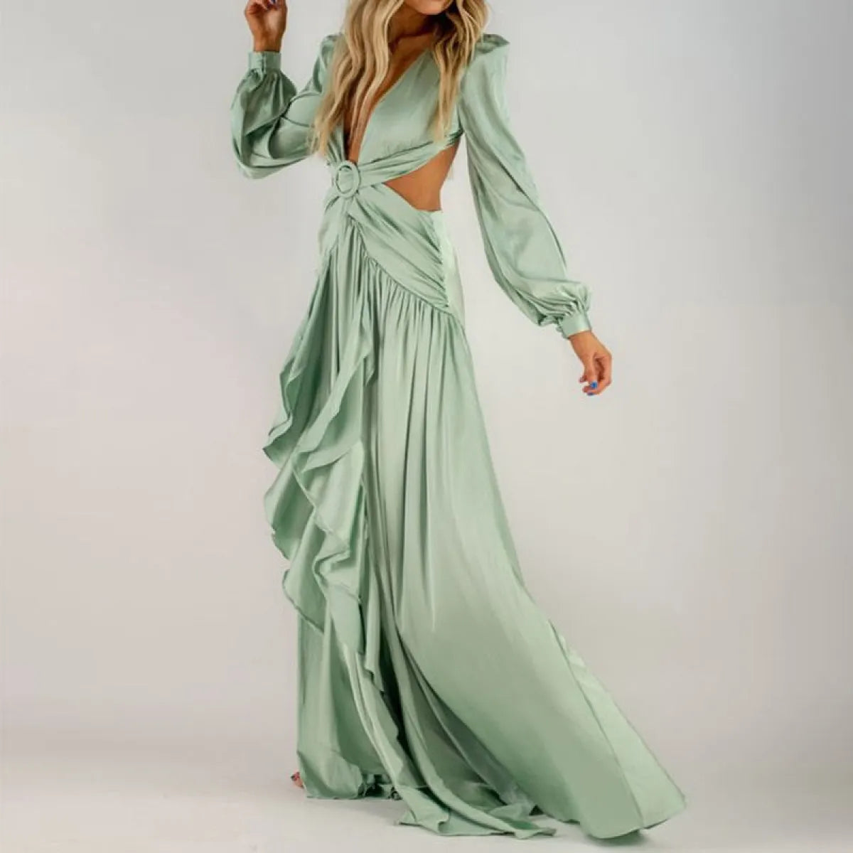 Stylish Wrap Dress With Tie Waist