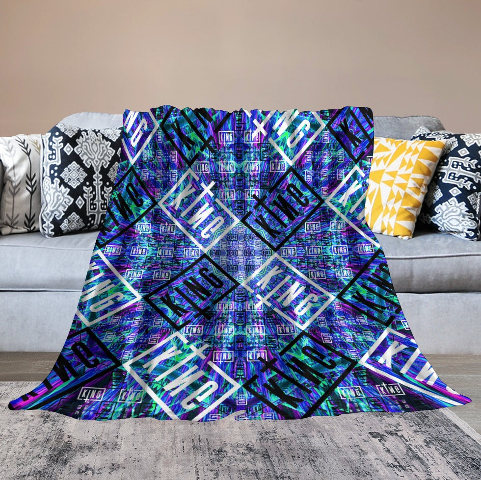 Custom EDM Artists Ultra-Soft Flannel Blanket for Camping Festival Rave in Multiple Sizes