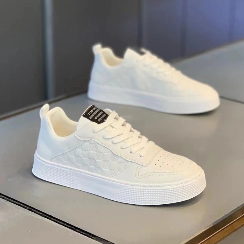 Summer men's new breathable white shoes men's trendy and versatile thick soled sports shoes casual shoes board shoes trendy shoes