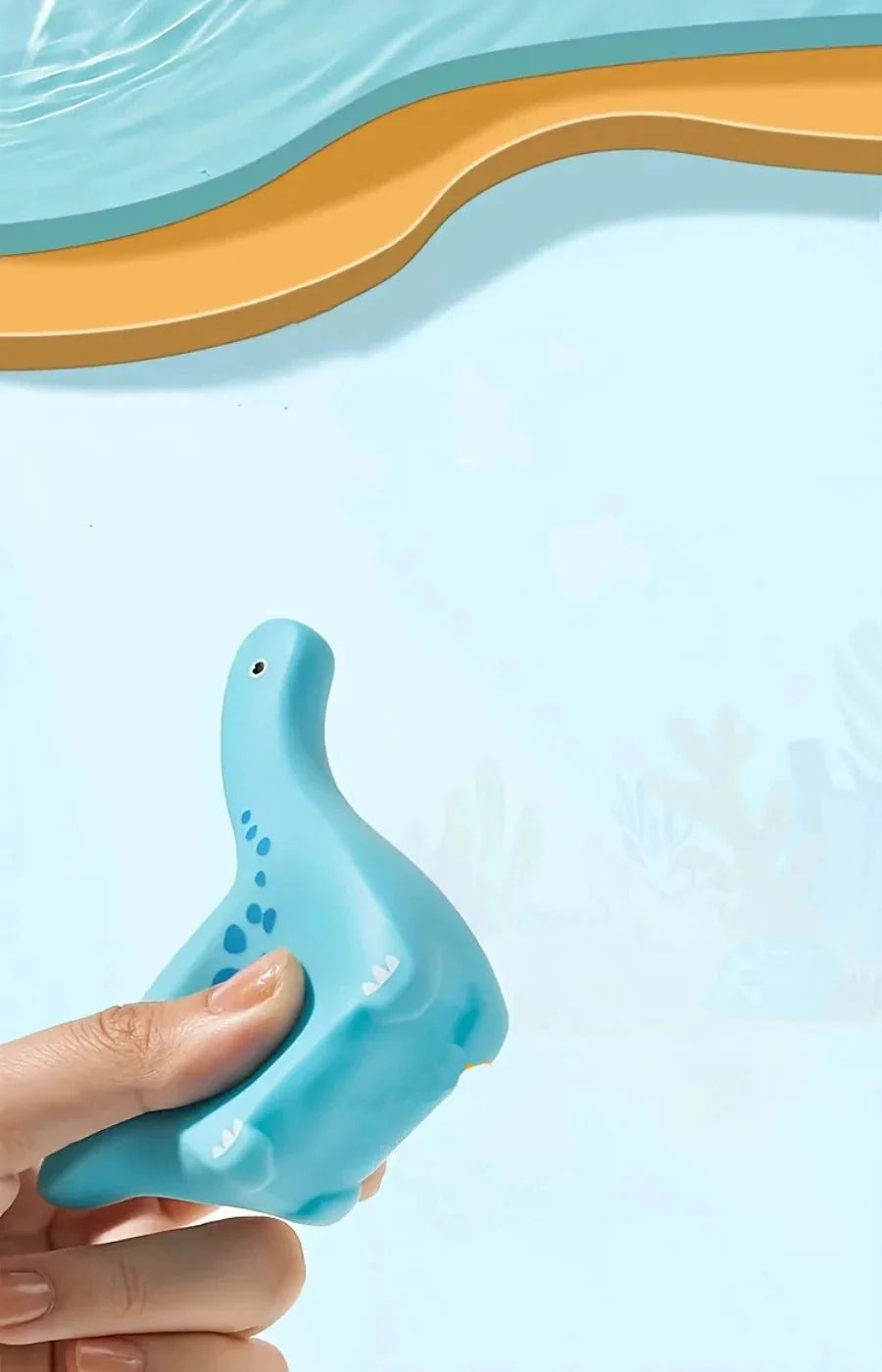 Dinosaur Squirt Bath Toys – Soft Squeeze Water Toys