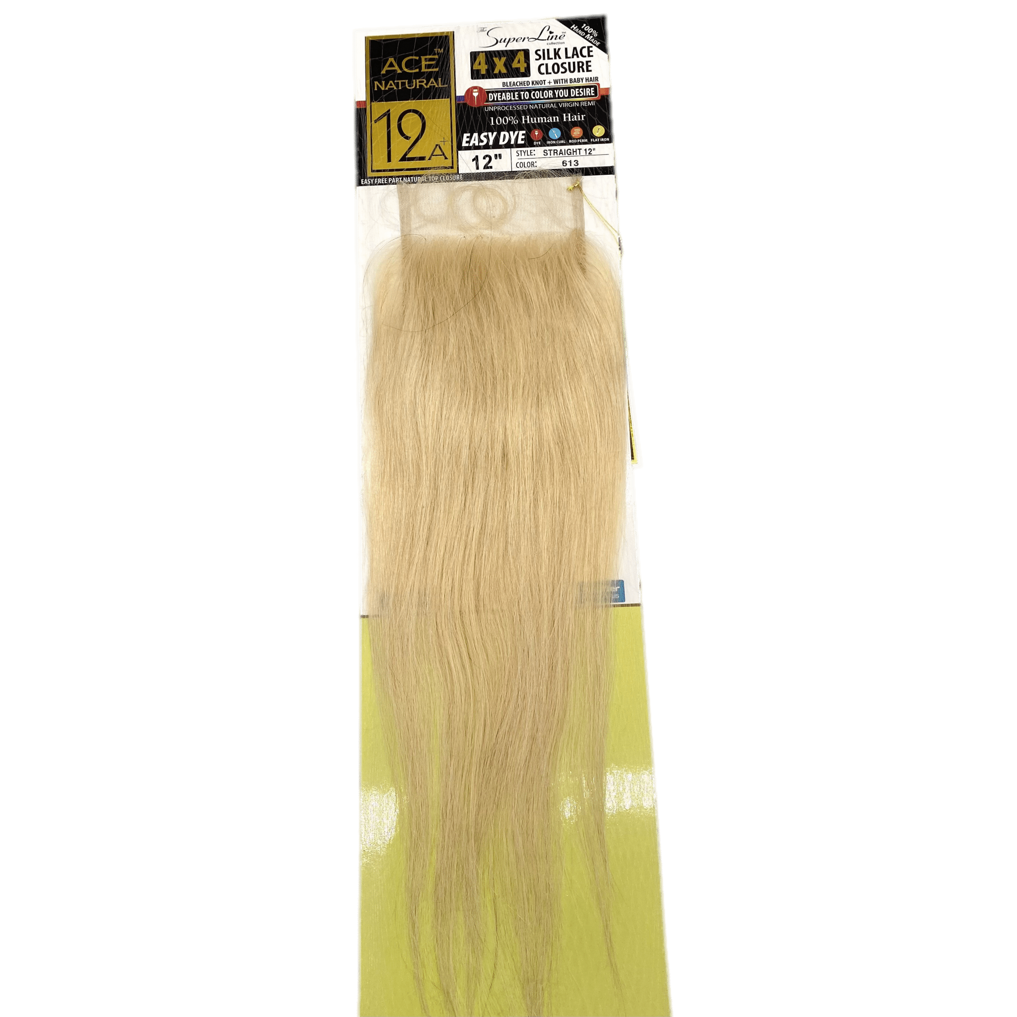 Super Line  silk 4x4 closure silk lace (613