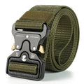 Tactical Quick-Release Military Nylon Belt – Adjustable Canvas Webbing