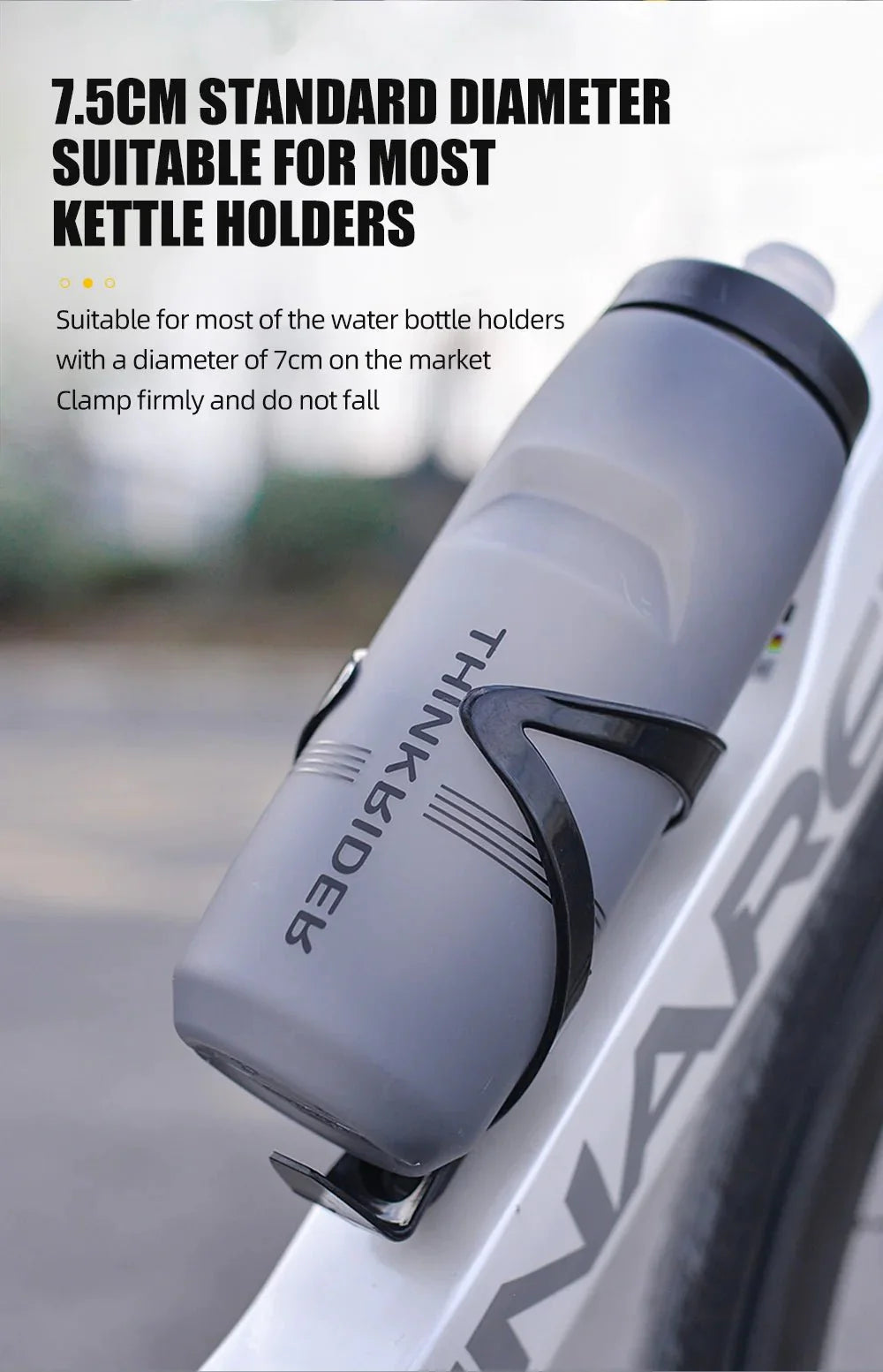 Bicycle Water Bottle – 620ml or 750ml Leak-Proof Sports Bottle