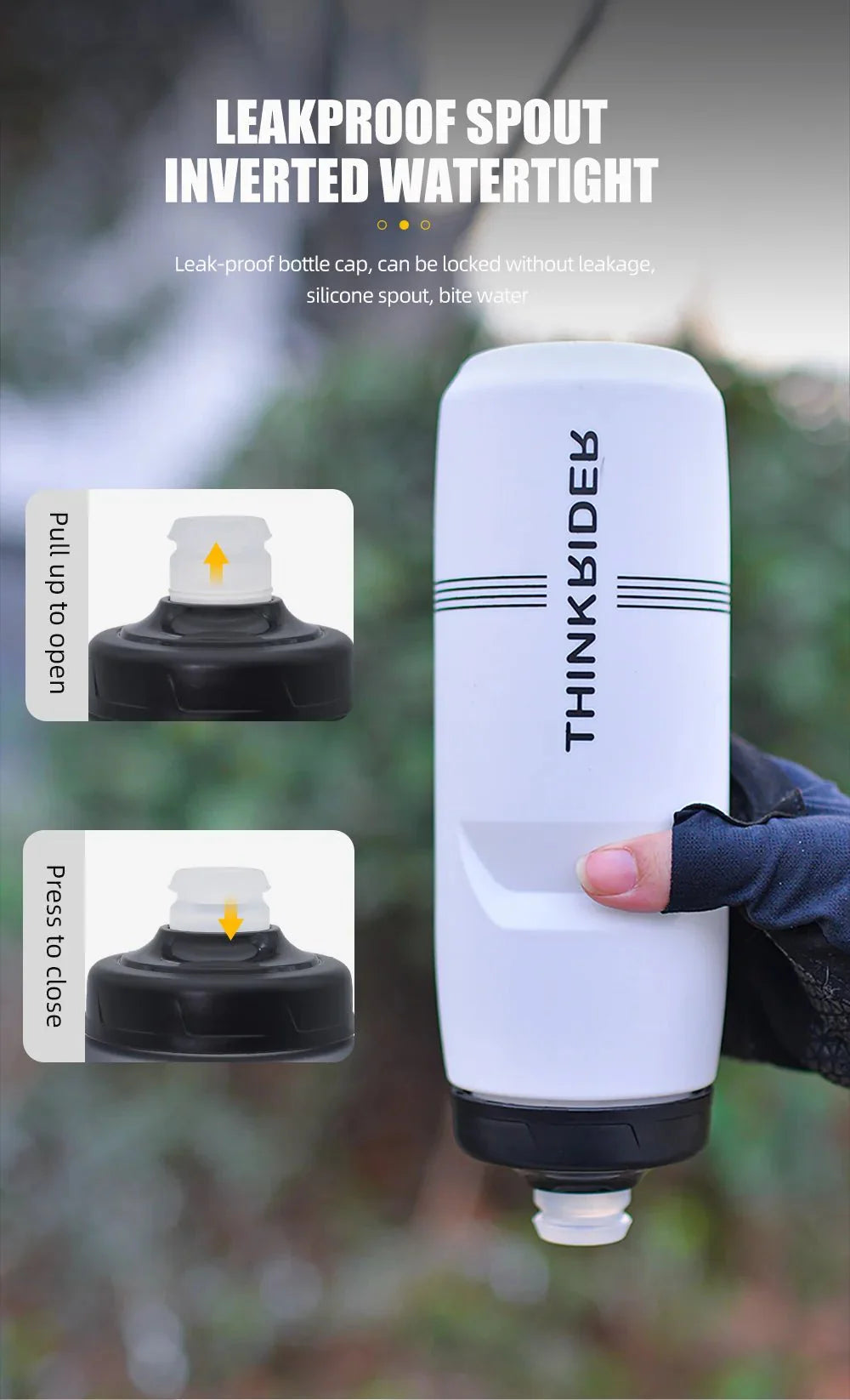 Bicycle Water Bottle – 620ml or 750ml Leak-Proof Sports Bottle