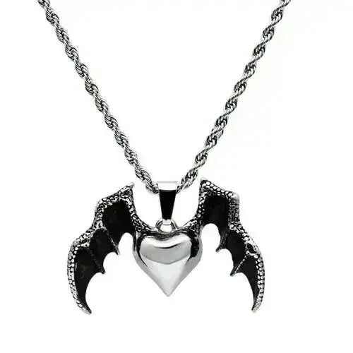 TK549 - High polished (no plating) Stainless Steel Chain Pendant with