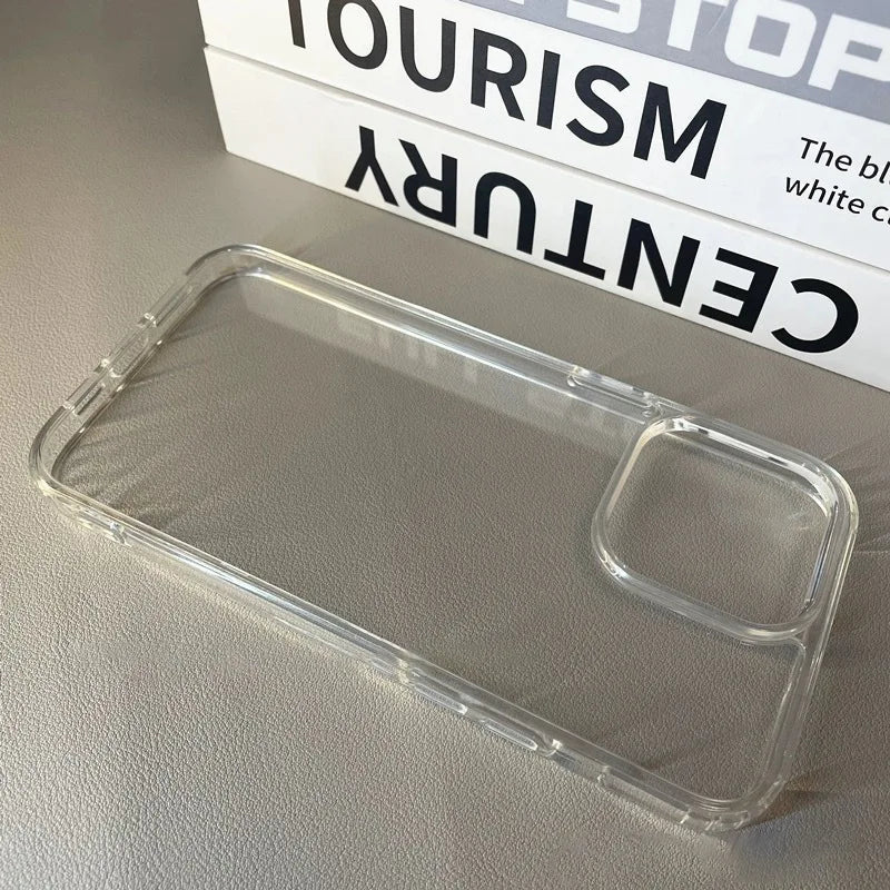 Transparent Acrylic Phone Case – Shockproof Protective Cover