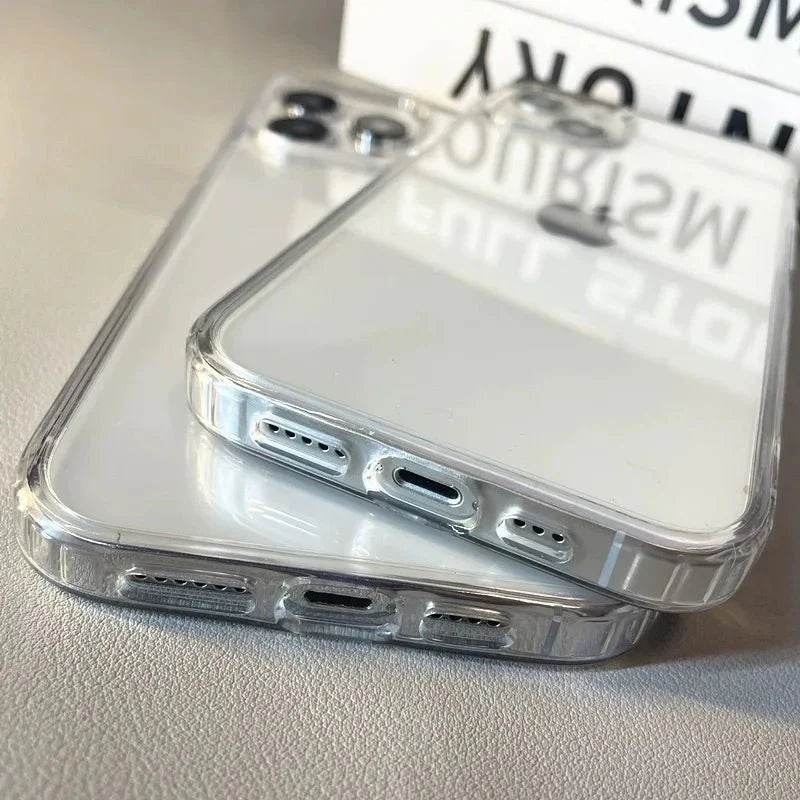 Transparent Acrylic Phone Case – Shockproof Protective Cover